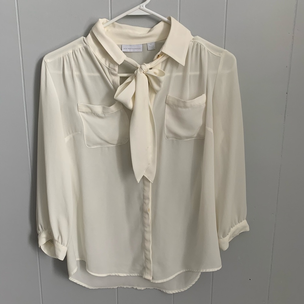 Neck Tie Blouse